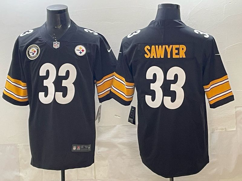 Men 2026 Pittsburgh Steelers #33 Sawyer Black Nike Limited NFL Jersey 05->chicago cubs->MLB Jersey